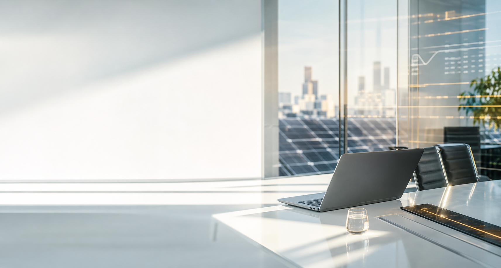 Modern smart technology workspace